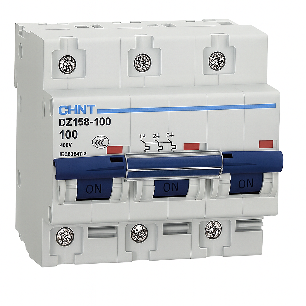 MCB 3 pole 100A type C 10kA