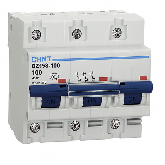 MCB 3 pole 100A type C 10kA