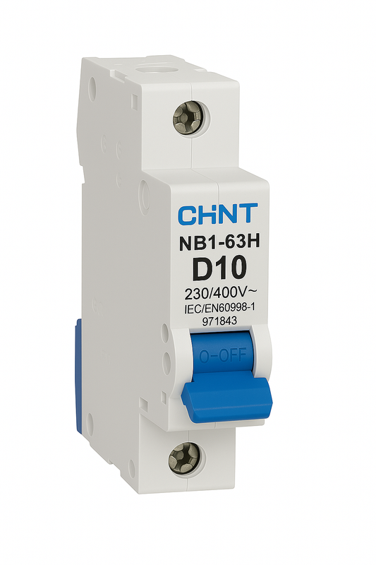 MCB 1 pole 10A type D 10kA