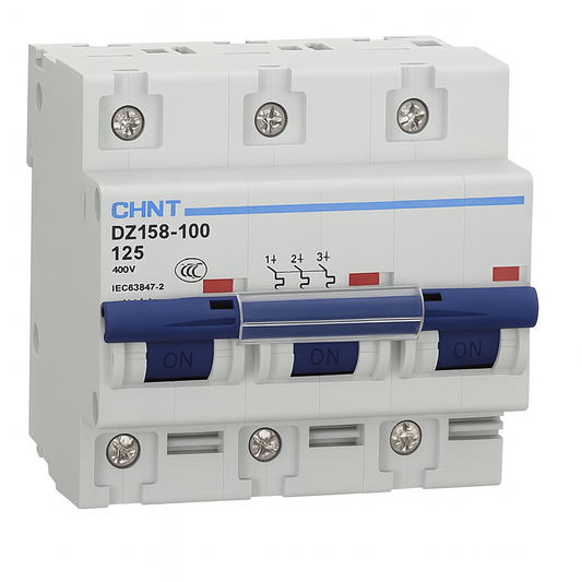 MCB 3 pole 125A type C 10kA