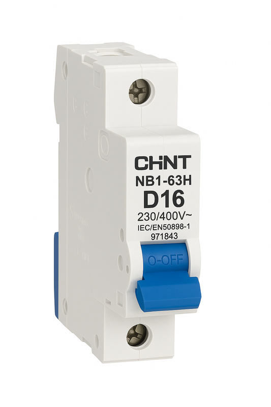 MCB 1 pole 16A type D 10kA