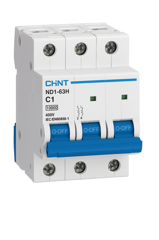 MCB 3 pole 1A type C 10kA