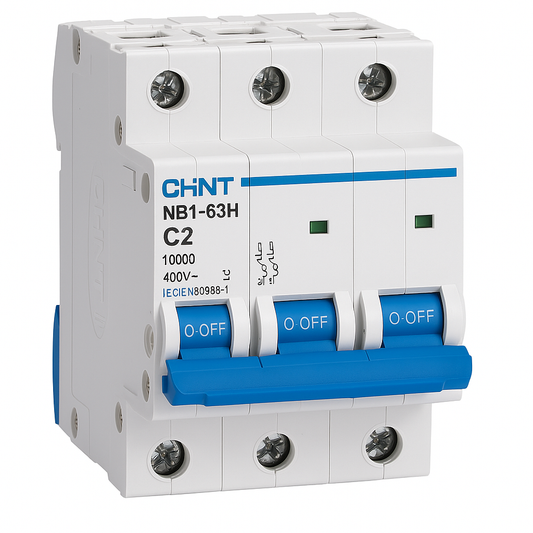 MCB 3 pole 2A type C 10kA
