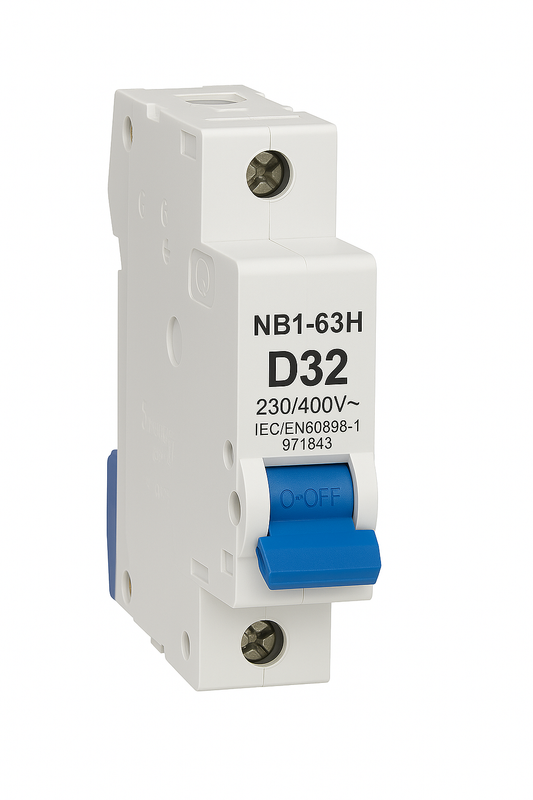 MCB 1 pole 32A type D 10kA