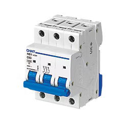 MCB 3 pole 63A type C 10kA
