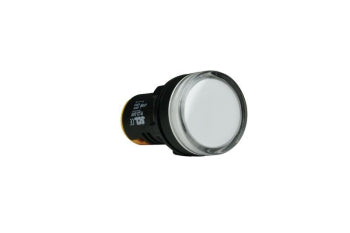 White LED lamp 22mm 12V AC/DC