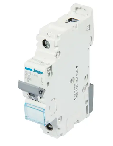 MCB 1 pole 16A type C 10kA