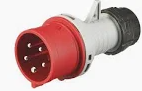 Industrial plug IP44 230V 16A 2P+E