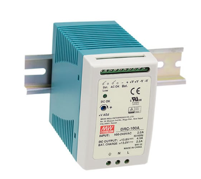 100W 27.6V DC power supply with battery backup