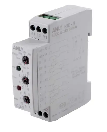 Multi function timer, 1-pole cyclical 12-240V AC/DC