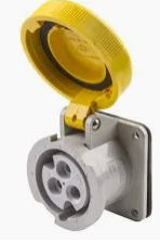 Panel socket IP67 110V 16A 2P+E