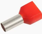 Cord ends 1.5mm red dual entry