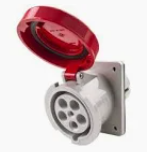 Panel socket IP67 415V 63A 3P+E