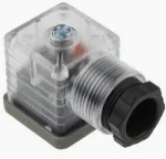 Solenoid connector 24V DC DIN 43650 A 2P+E PG11 thread