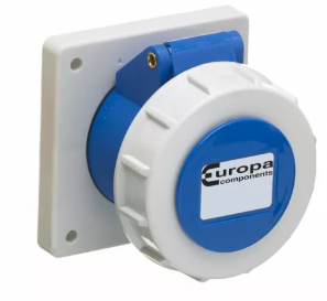 Panel socket IP67 230V 32A 2P+E