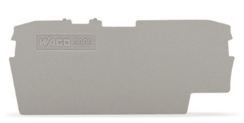 Terminal 2.5mm end plate grey 1mm (Wago) /100 per box