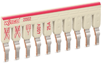 Terminal 2.5mm 11-way staggered jumper bar (Wago) /25 per box