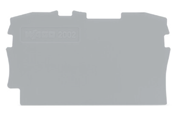 Terminal 2.5mm end plate grey (Wago) /25 per box