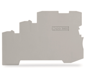 Terminal 2.5mm end plate grey 3-conductor 1mm (Wago)