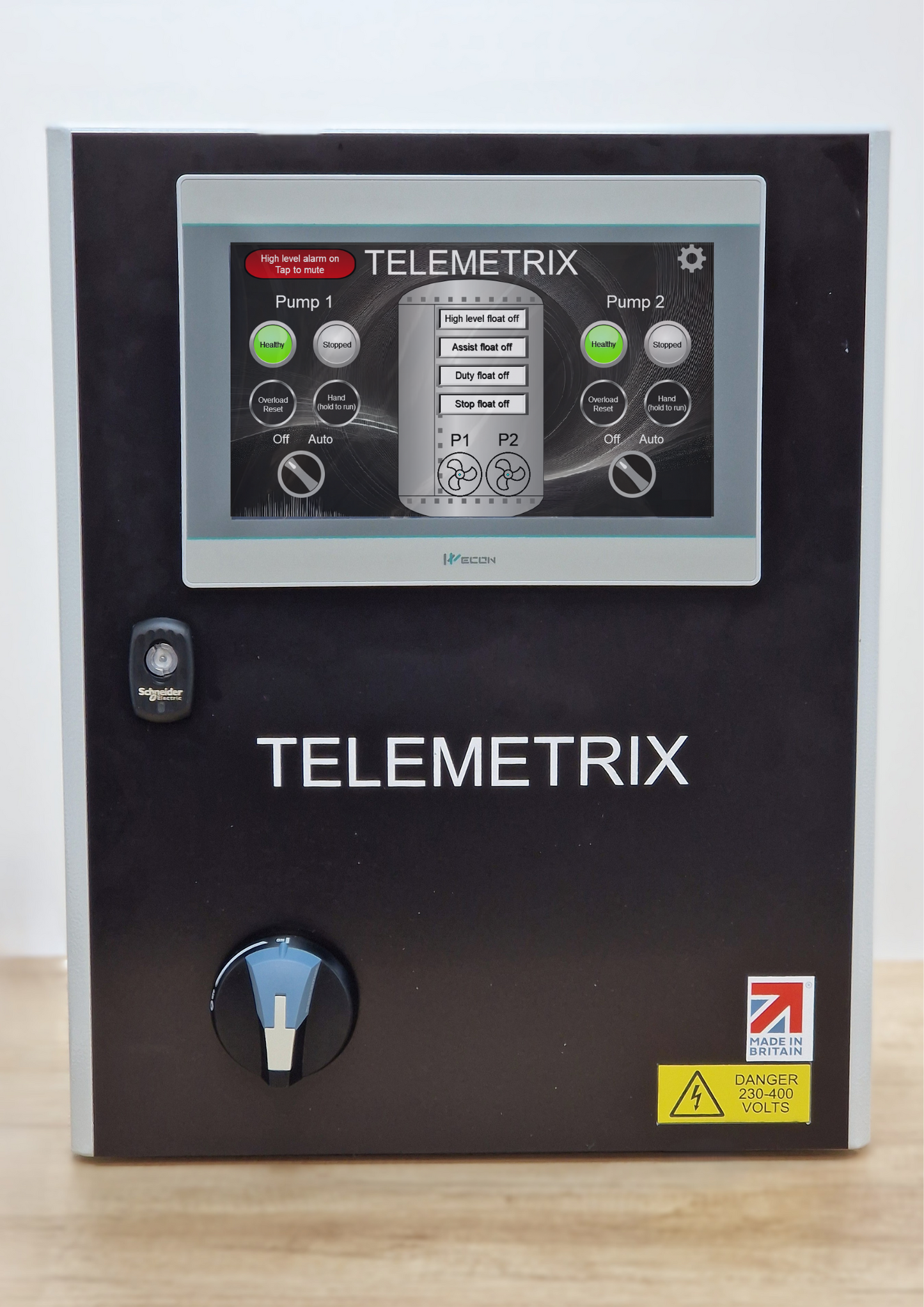 Telemetrix View dual pump control panel with touchscreen / 5.5-8A