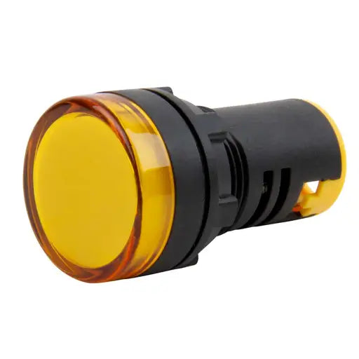 Yellow LED lamp 22mm 24V AC/DC