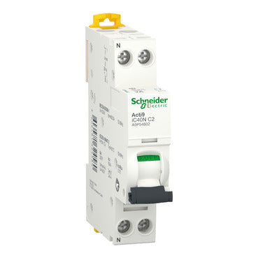 Schneider 1P+N MCB 2A type C