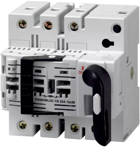 Socomec 3 pole + neutral fused isolator switch 25A