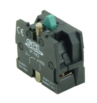 1 Normally open contact block  - green