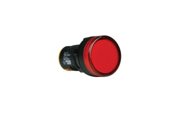 Red LED lamp 22mm 24V AC/DC