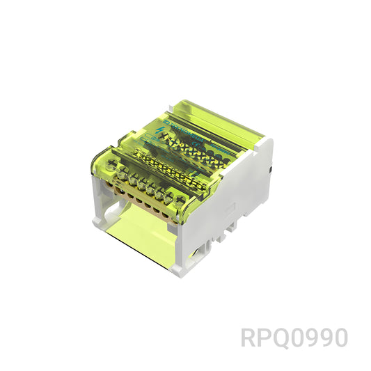 Distribution block 4-pole 7-way 80A
