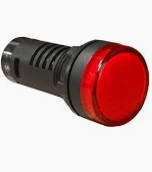 Red LED lamp 22mm 230V AC
