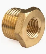 1/2" to 1/4" brass reducing bush