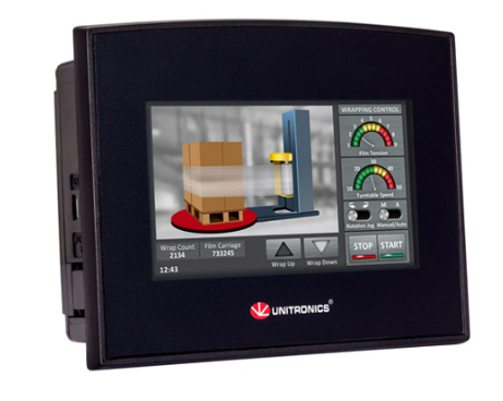 4.3" colour touchscreen 24V DC