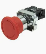 Selector switch 40mm Emergency Stop Mushroom Head (Turn to Release) with 1 NC contact