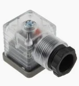 Solenoid connector 24V DC DIN 43650 A 2P+E PG9 thread