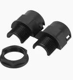 Conduit flexi female adaptor black 20mm
