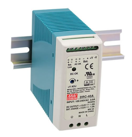 40W 27.6V DC power supply with battery backup