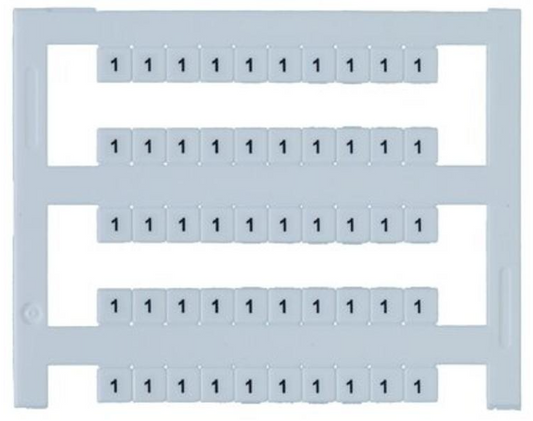Contaclip terminal marker (blank) 4mm /50 per sheet