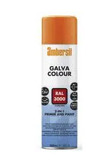 Ambersil Galva Colour RAL3000 Red 500ml Aerosol Paint
