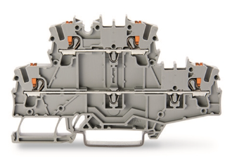 Terminal 2.5mm multi level double up grey (Wago) /50 per box