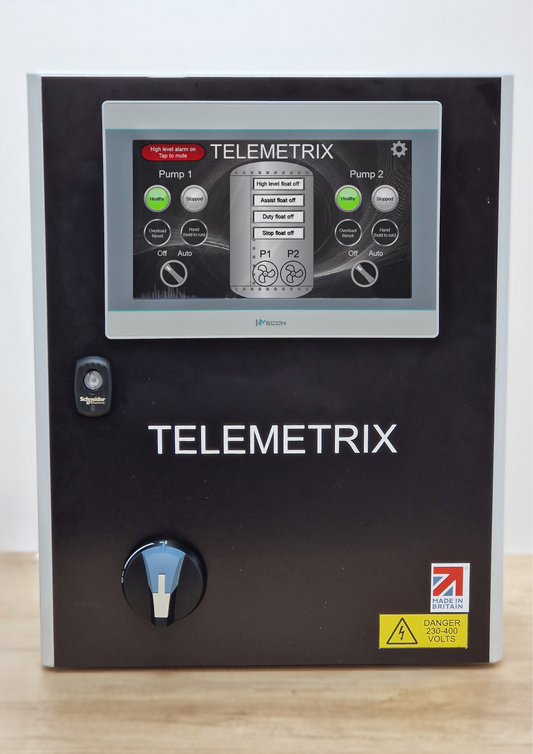 Telemetrix View dual pump control panel with touchscreen / 12-18A