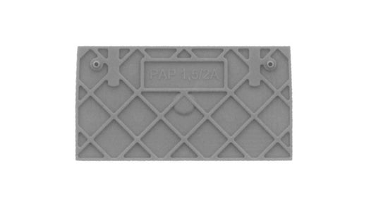 Contaclip push-in terminal end plate for 4mm