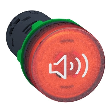 Schneider LED lamp with sounder Red 230V AC