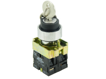 Selector Key Switch 2 Position Stayput Key Removable in Both