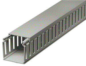 Narrow slotted trunking 100x80mm